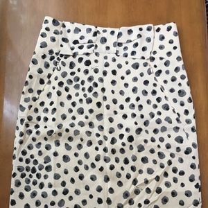 Marc Cain Painted Dot Pencil Skirt